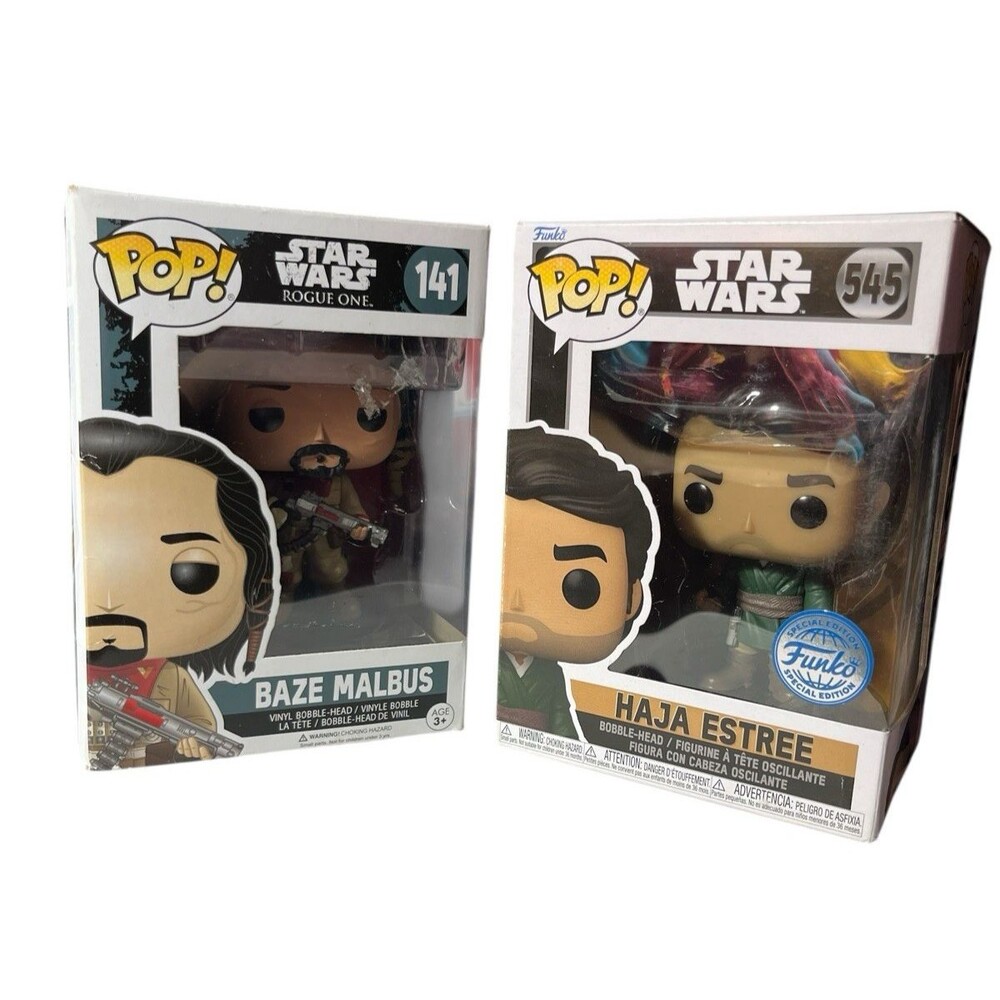 Funko Pop! Star Wars: Rogue One Set of 2 Baze Malbus 141  Haja Estree 545